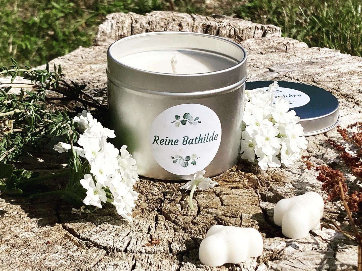 🕯️ Le Reine Bathilde - Bougie en Pot (Thym-Fruits Rouges)