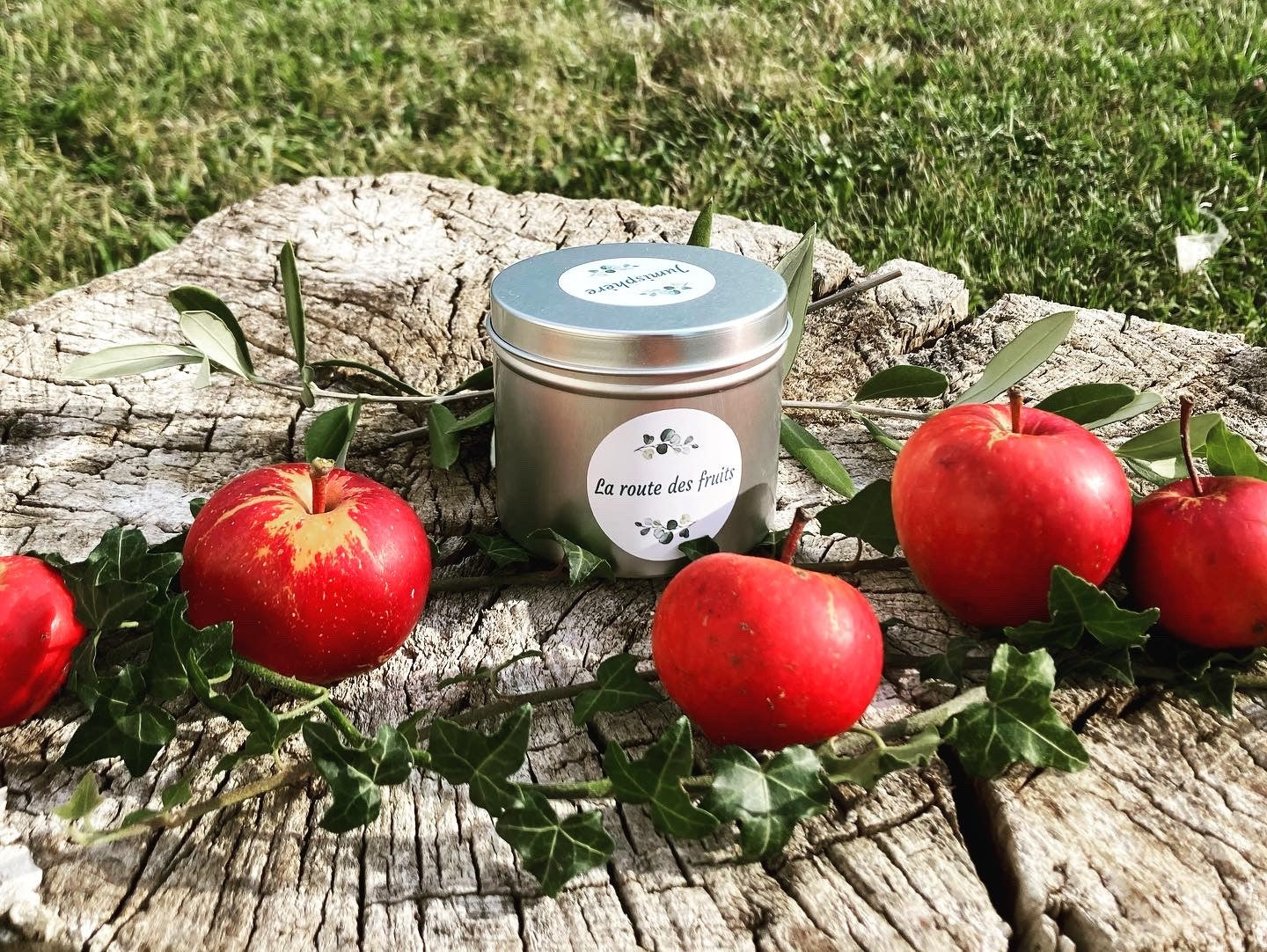 🕯️ La Route des Fruits - Bougie en Pot (Violette)