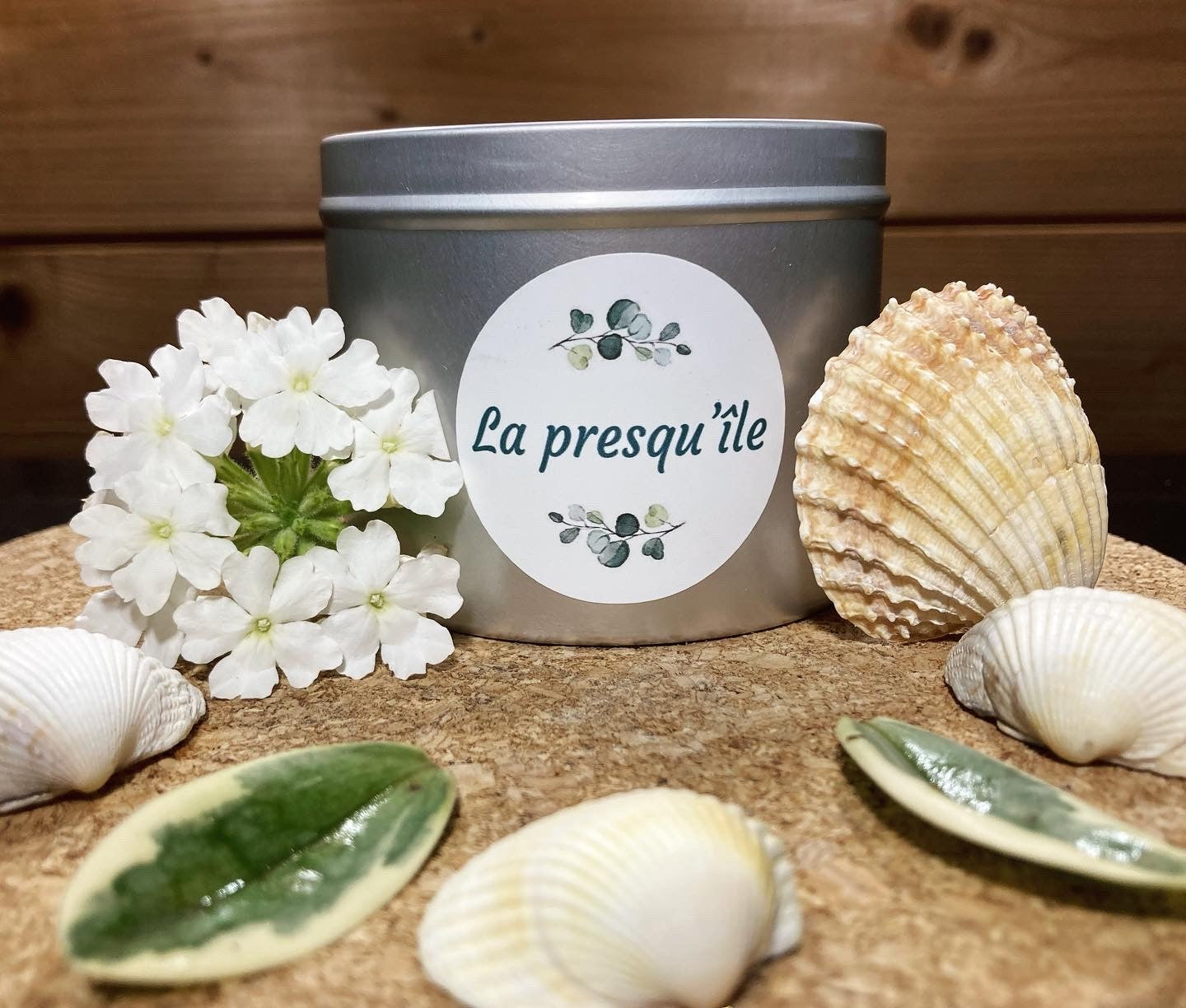 🕯️ Presqu'ile - Bougie en Pot (Monoï-Noix de Coco)